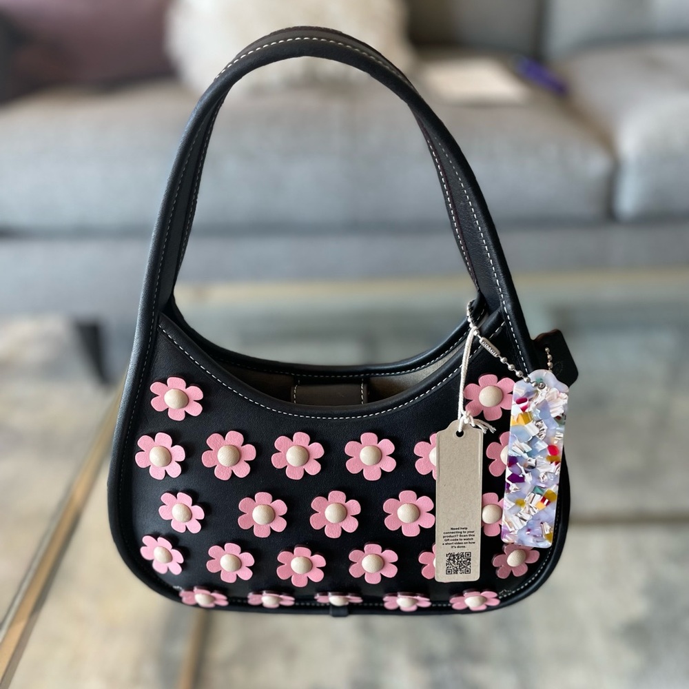 Coach Coachtopia Mini Ergo Flower Bag Pink Leather Limited Edition